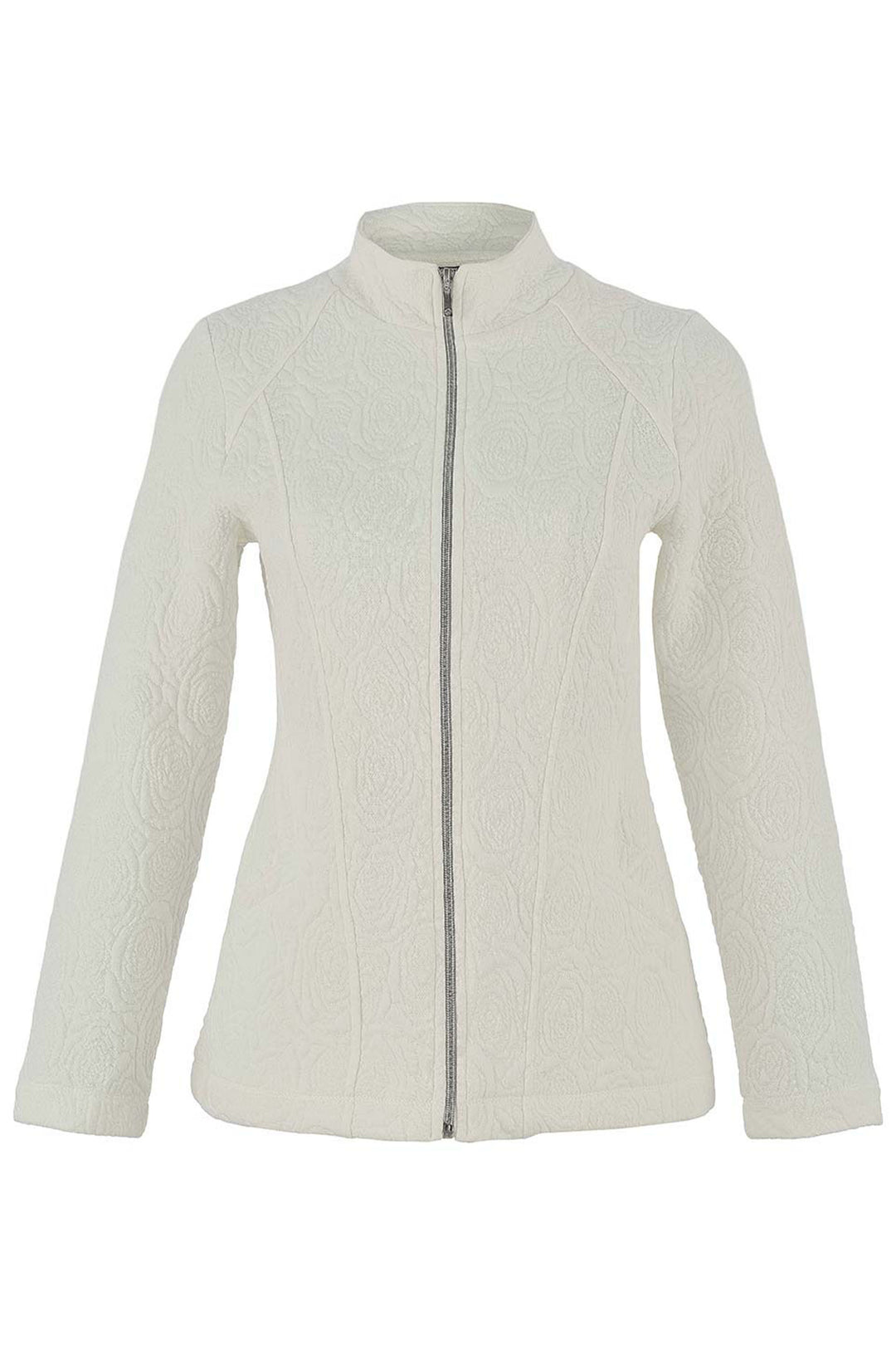 ROSE JACQUARD ZIP JACKET