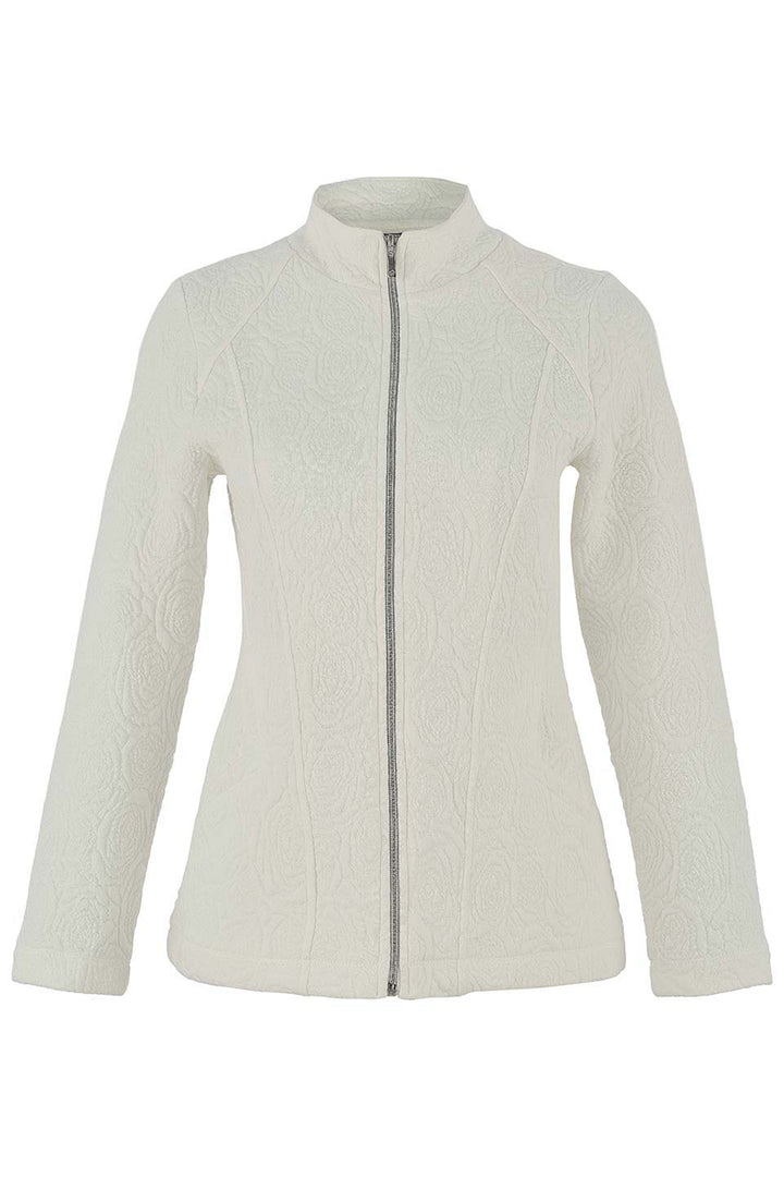 ROSE JACQUARD ZIP JACKET