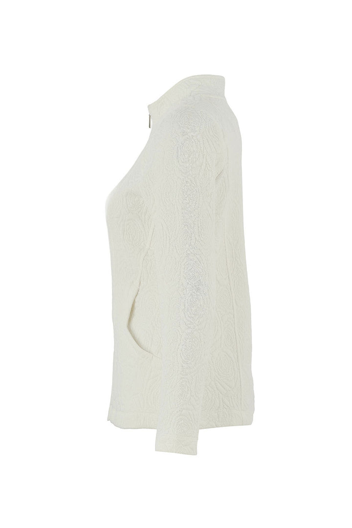 ROSE JACQUARD ZIP JACKET