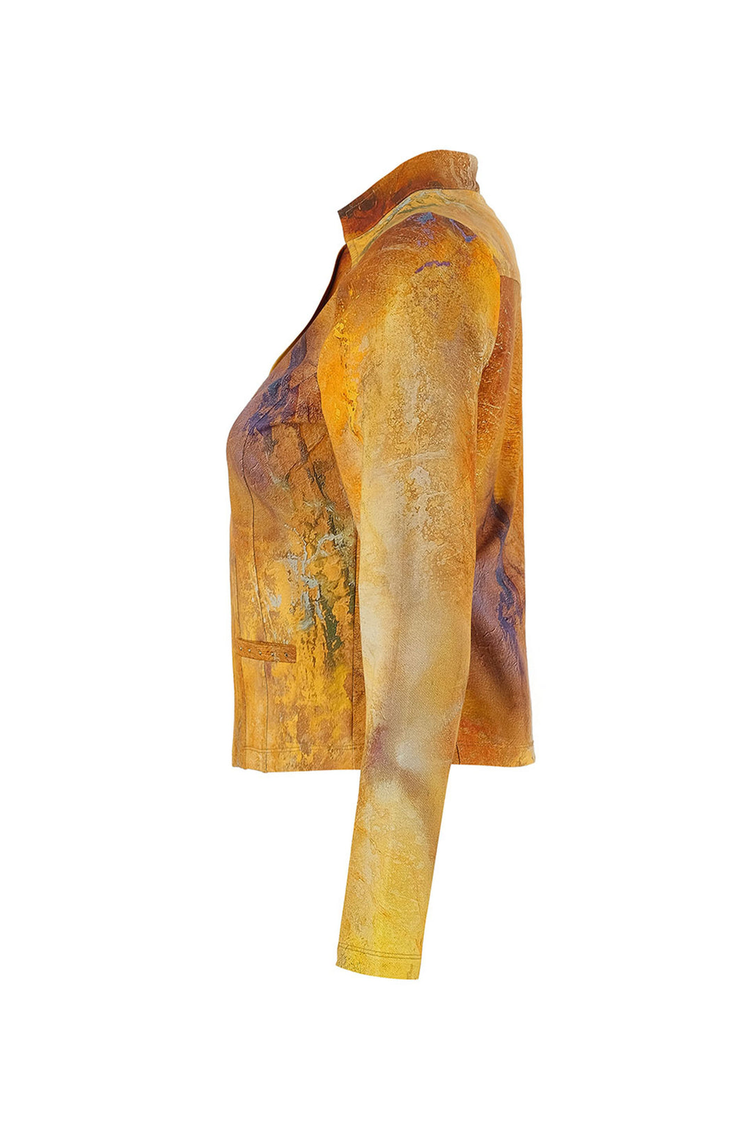 MOTHER EARTH ZIP JACKET WITH EMBELLISHMENTS