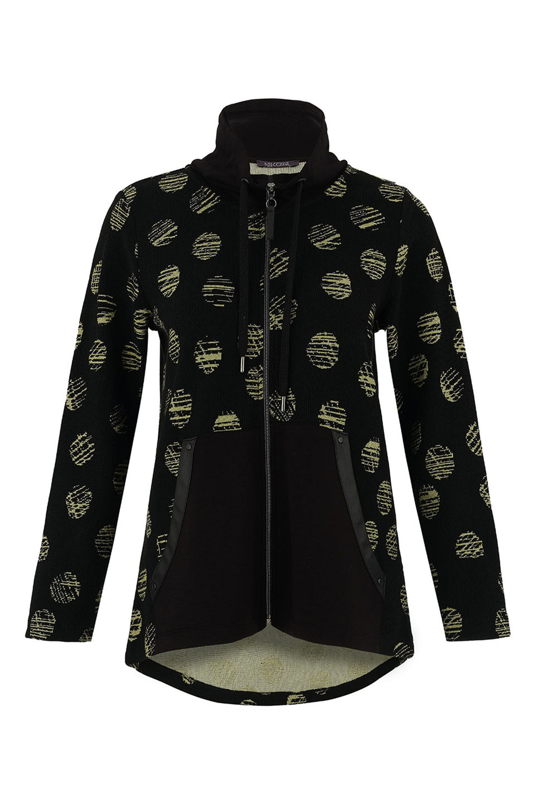 Dolcezza Fall 2025 
Crafted from soft sweater knit fabric, it offers a comfortable, looser fit with a tunic length that provides graceful coverage. Front pockets add convenience, while the sweater-style enhances its refined appeal, making it a versatile layering piece for cooler days.