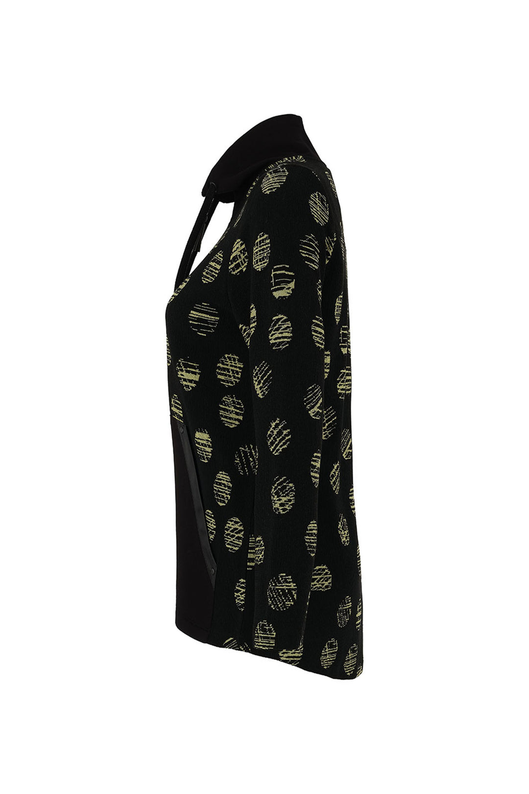 SKETCHING DOTS ZIP SWING JACKET