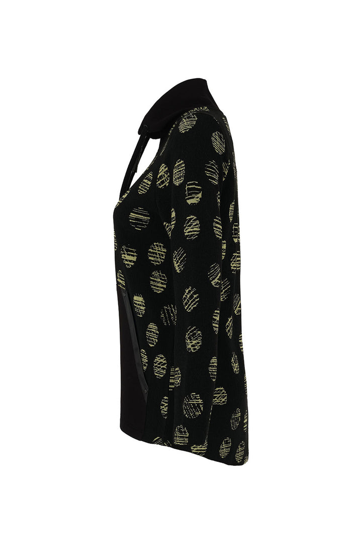 SKETCHING DOTS ZIP SWING JACKET