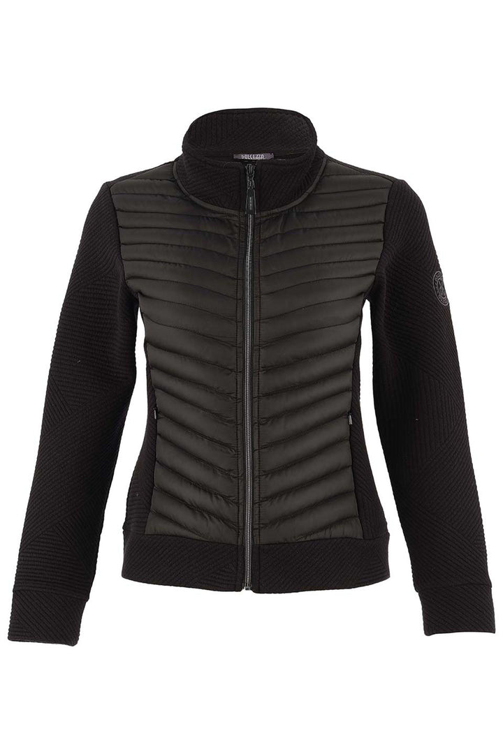 GRAPHIC LINES & PUFFY ZIP JACKET