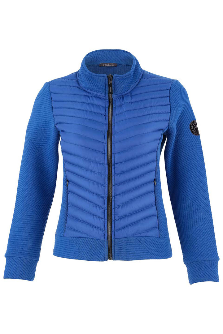 GRAPHIC LINES & PUFFY ZIP JACKET