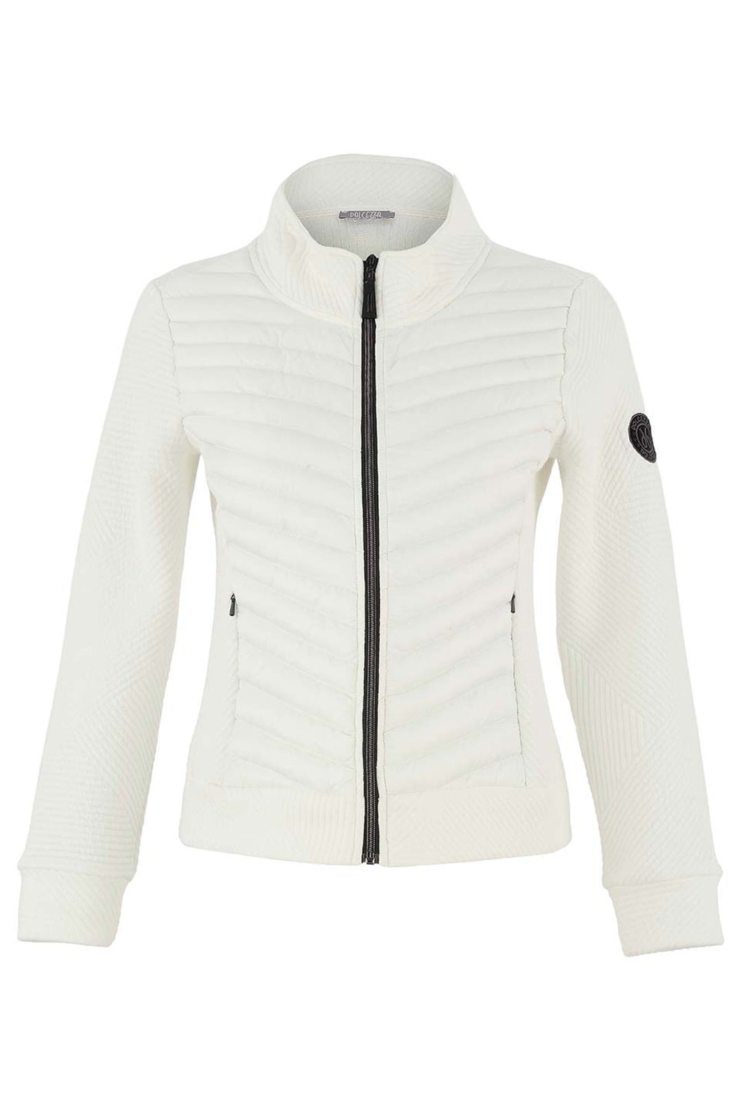 GRAPHIC LINES & PUFFY ZIP JACKET