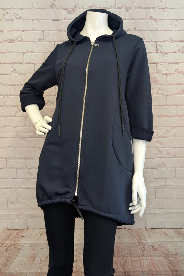 ZIP HOODIE LONG JACKET