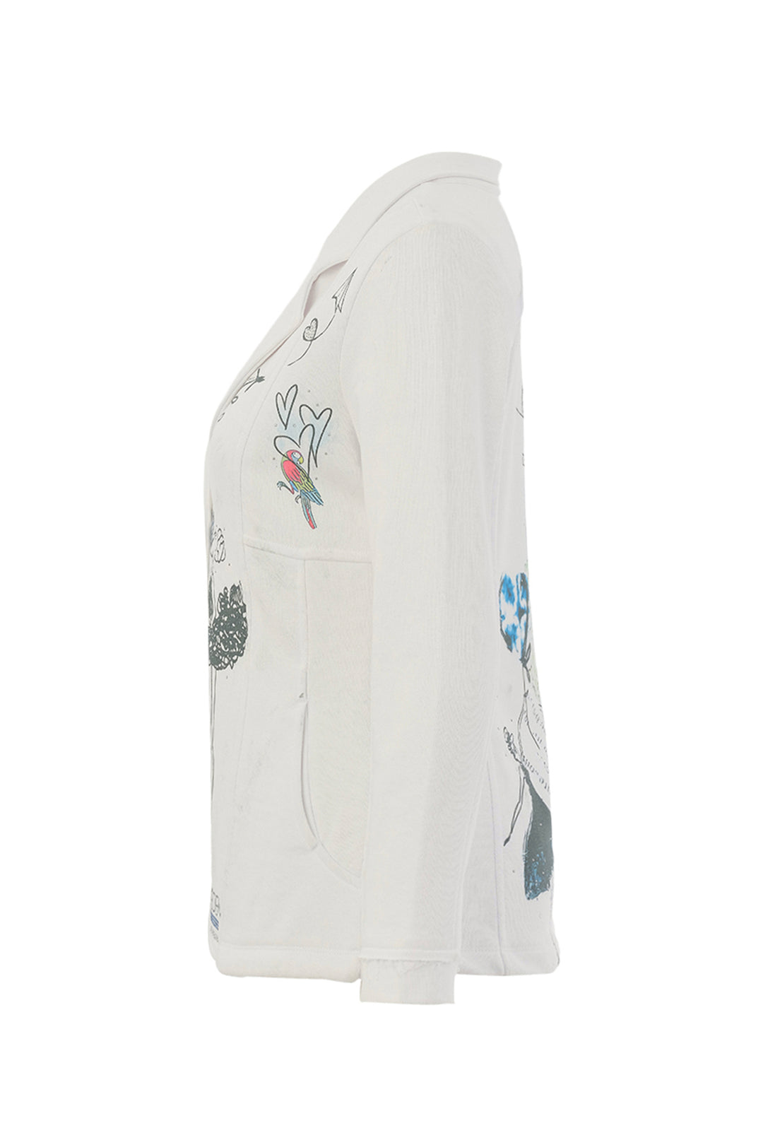 COLLAGE WHITE BLAZER