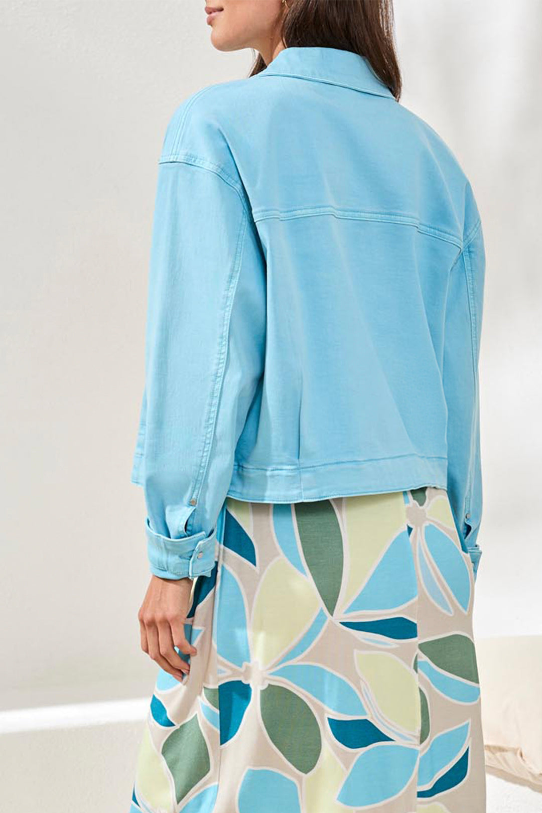 PLEAT FRONT JEAN JACKET