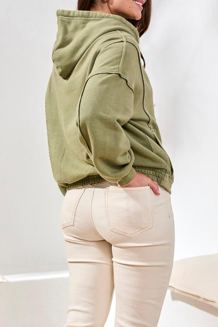 WASHED HOODIE JACKET