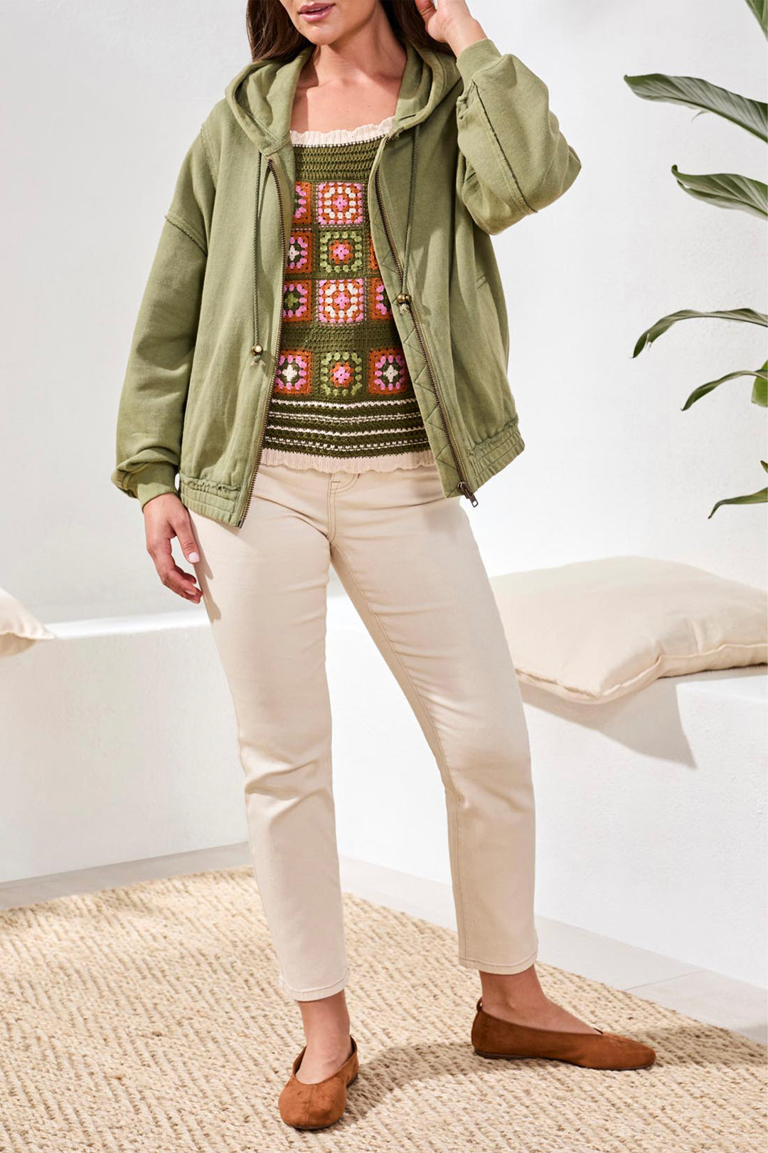 WASHED HOODIE JACKET