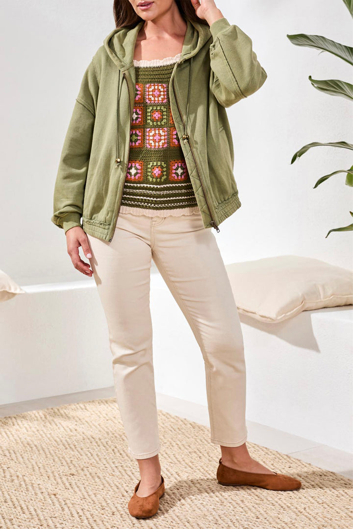 WASHED HOODIE JACKET