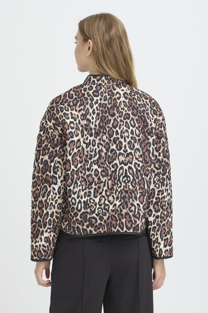 LEOPARD QUILTED JACKET