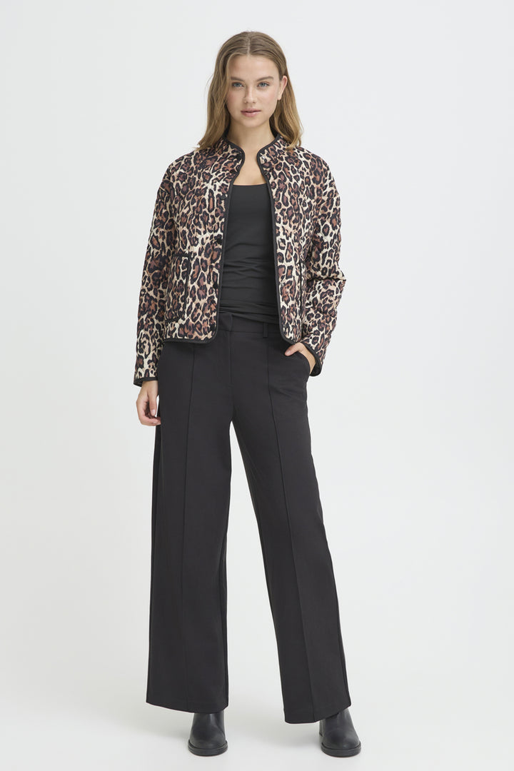 LEOPARD QUILTED JACKET