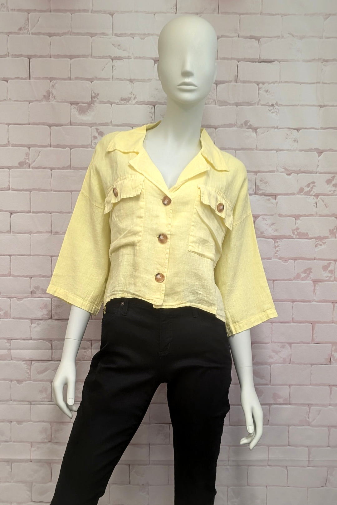 LINEN BOXY JACKET