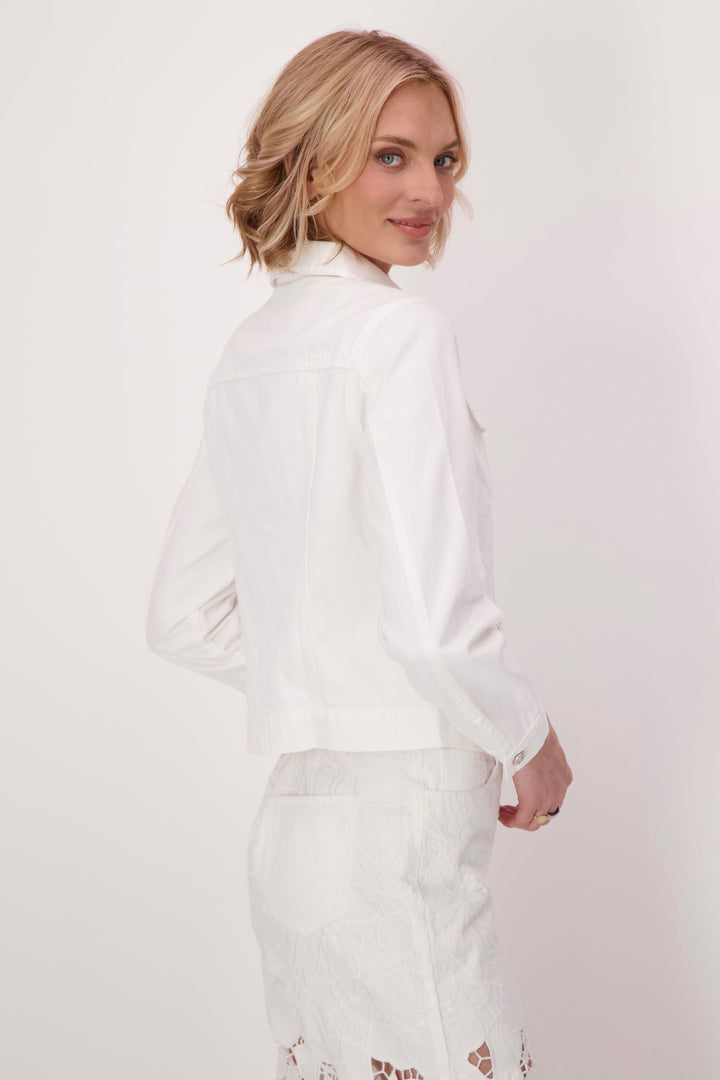 CUT OUT EMBROIDERED FLORAL JEAN JACKET