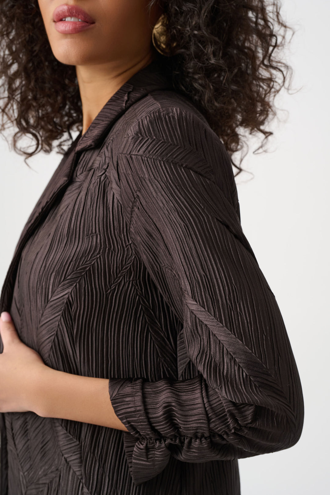 PLEATED BLAZER