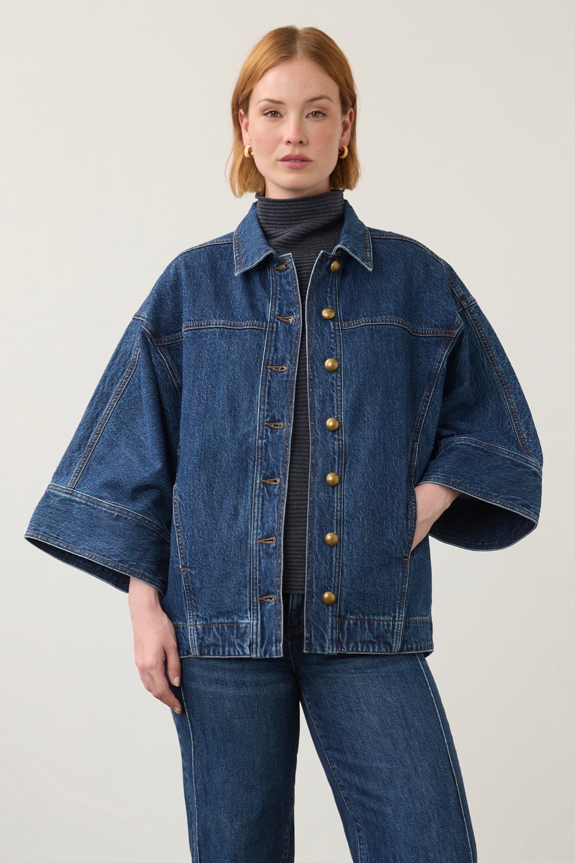 タグ付き新品✨ DOLMAN SLEEVE DENIM JACKET DOLMAN SLEEVE JEAN JACKET – Aldila Boutique