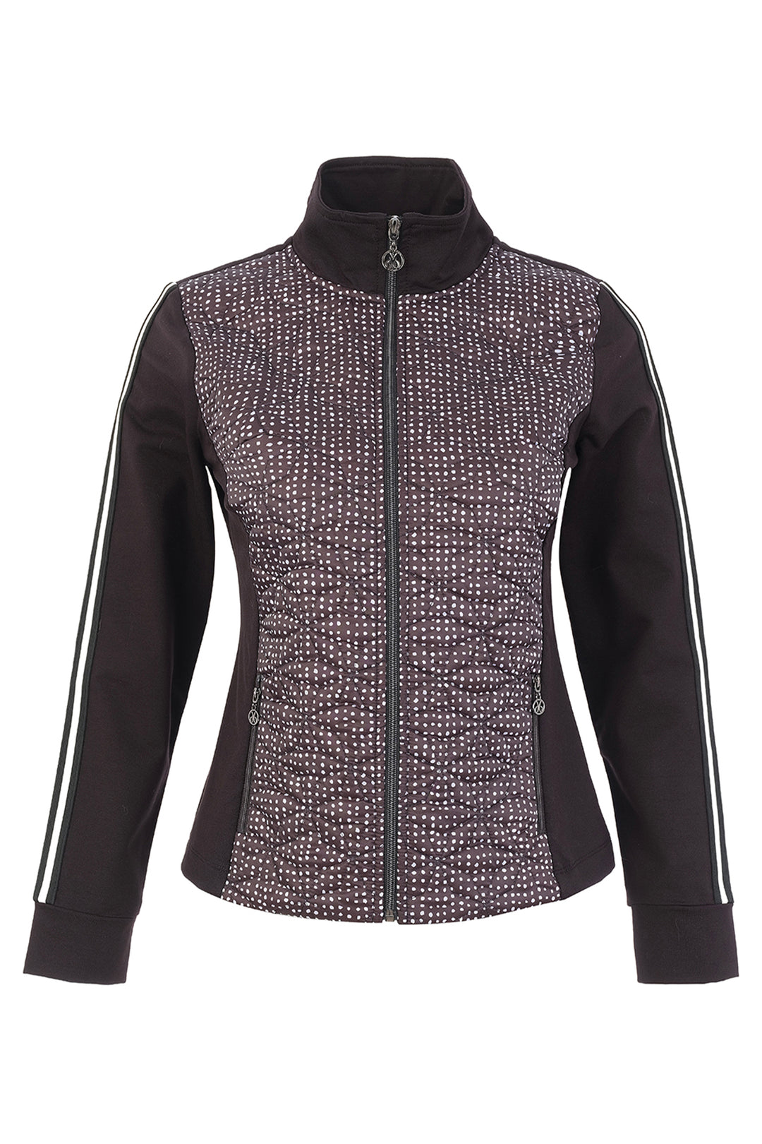 ZIP JACKET WITH DOT QUILTING