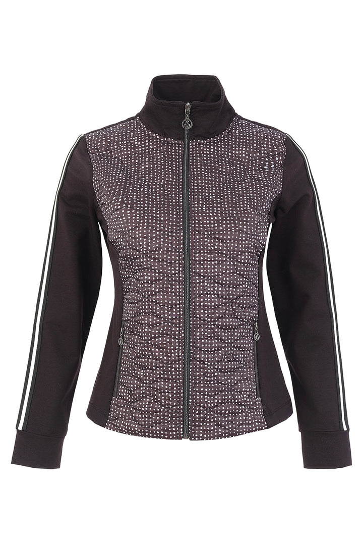 ZIP JACKET WITH DOT QUILTING