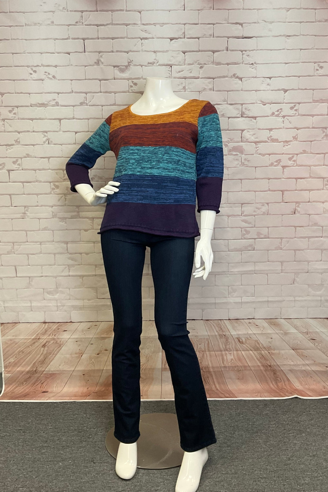 BRICE 3/4 SLEEVE SWEATER