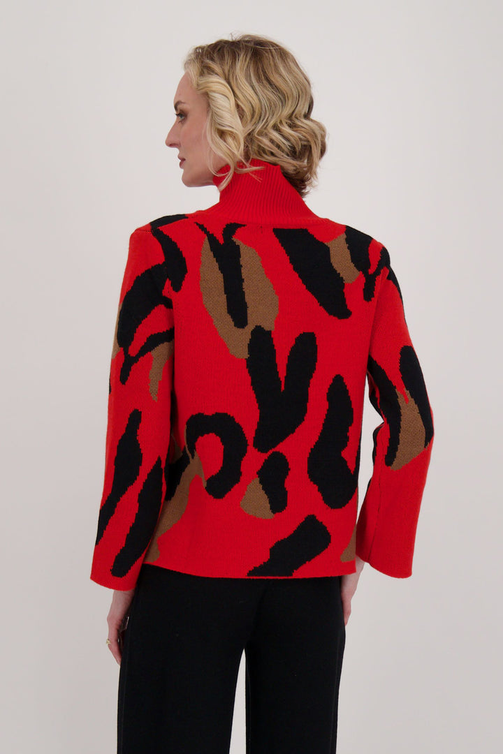 RED CAMOUFLAGE SWEATER