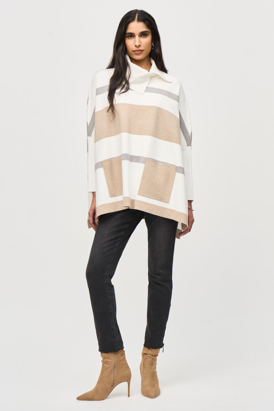 STRIPE PONCHO TOP