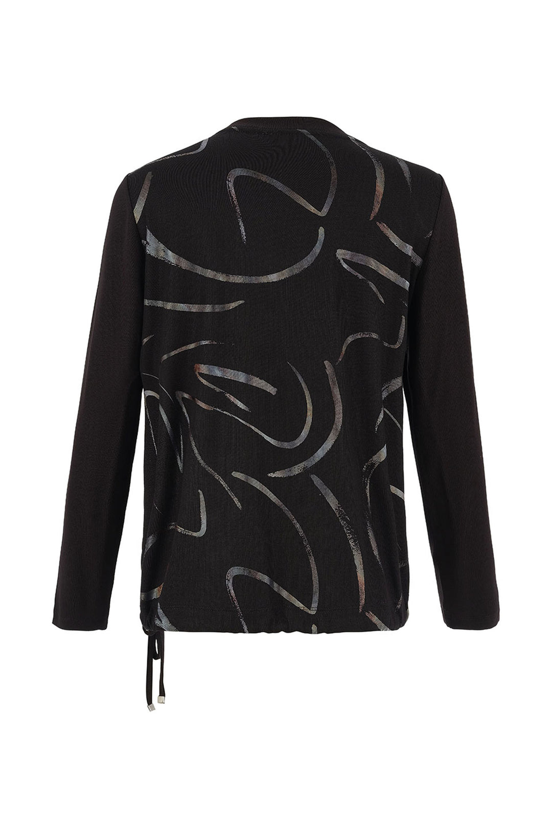 DANCING IN THE DARK SPLIT NECK TIE WAIST TOP