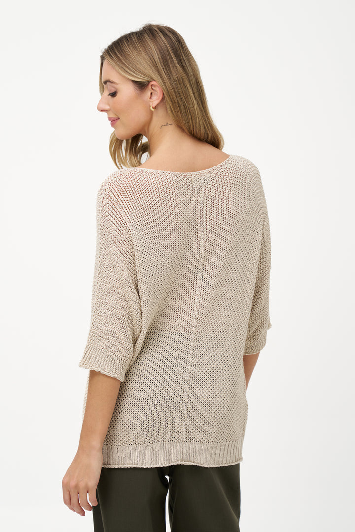 V-NECK DOLMAN SWEATER TOP