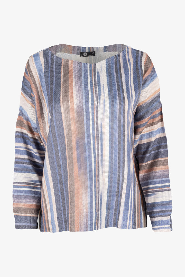 STRIPES DOLMAN SWEATER TOP