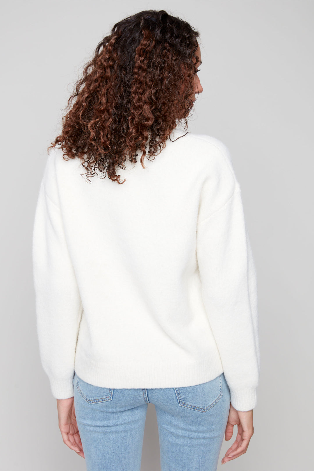 LS SWEATER TOP WITH CHERRIES