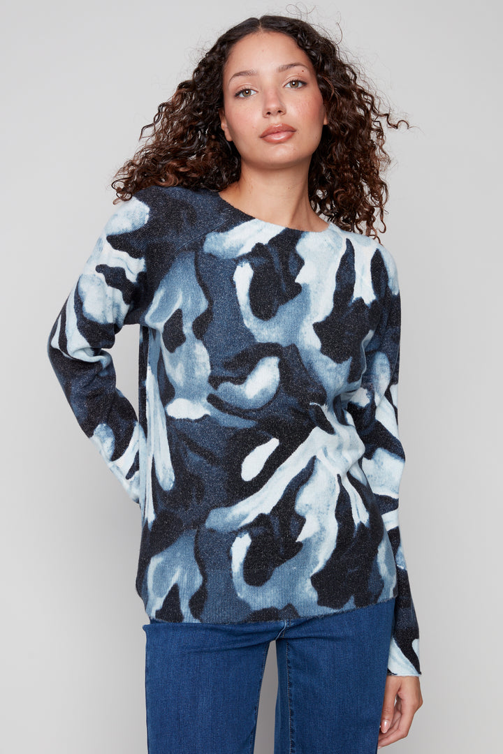 Charlie B Fall 2025 
It's back: the ever popular Charlie B reversible sweater top: the two-in-one reversible fashion statement! With a rich cascade of colours and a reversible round neck sweater style, you can wear it one way one day and switch it up the next!