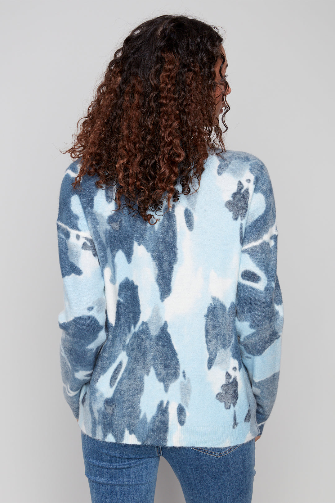 REVERSIBLE CAMO PRINT SWEATER TOP