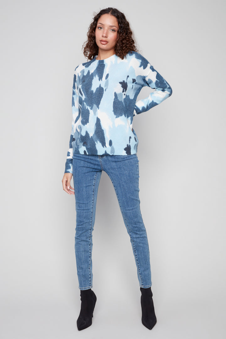 REVERSIBLE CAMO PRINT SWEATER TOP