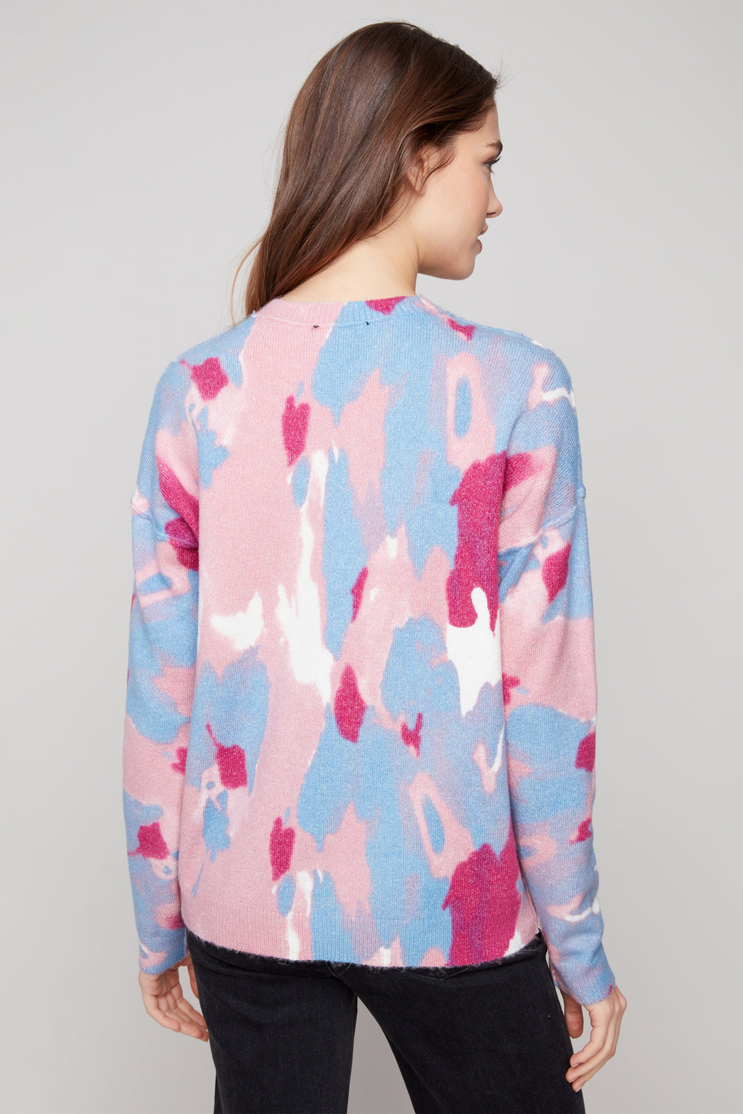 REVERSIBLE CAMO PRINT SWEATER TOP