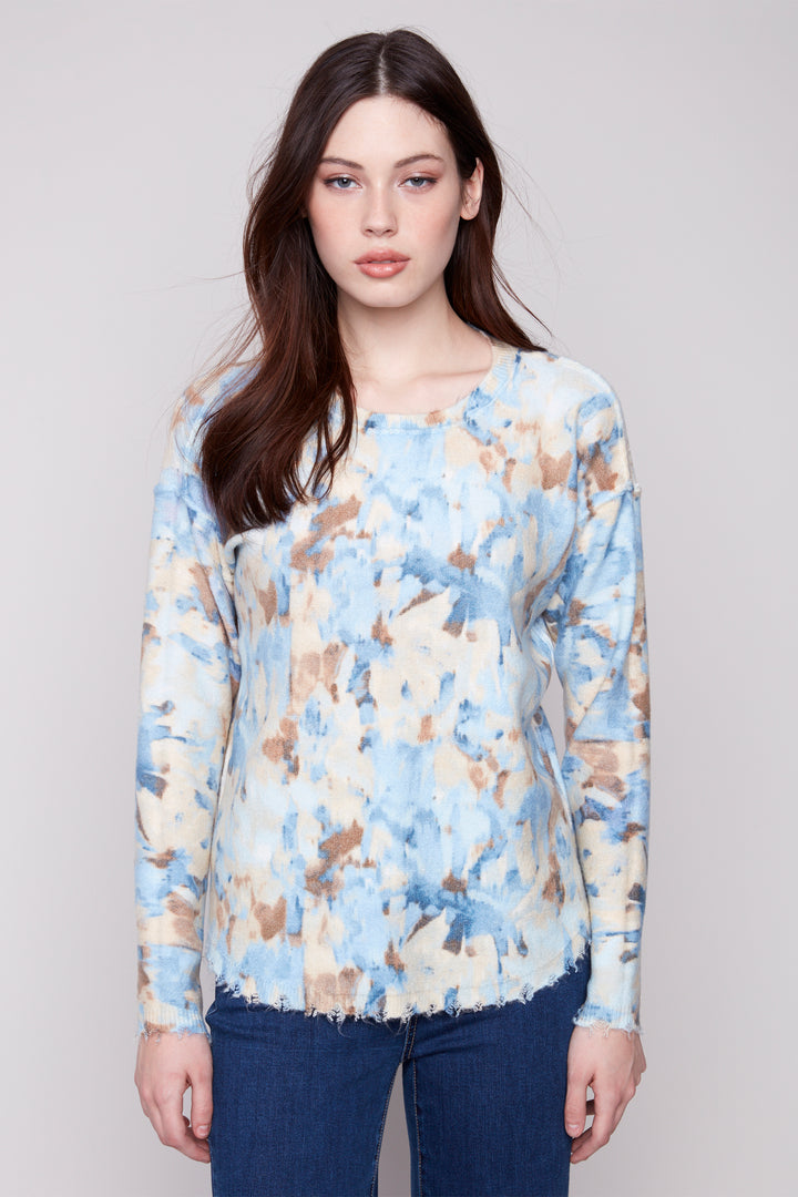 VAPOUR REVERSIBLE MISTY FLORA SWEATER PRINT