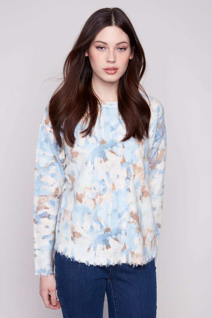 VAPOUR REVERSIBLE MISTY FLORA SWEATER PRINT