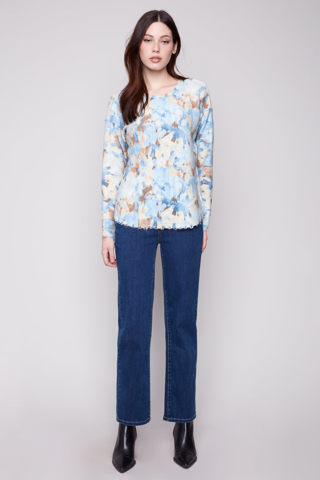 VAPOUR REVERSIBLE MISTY FLORA SWEATER PRINT