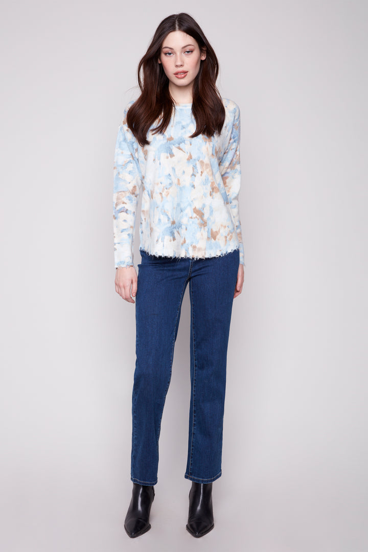 VAPOUR REVERSIBLE MISTY FLORA SWEATER PRINT