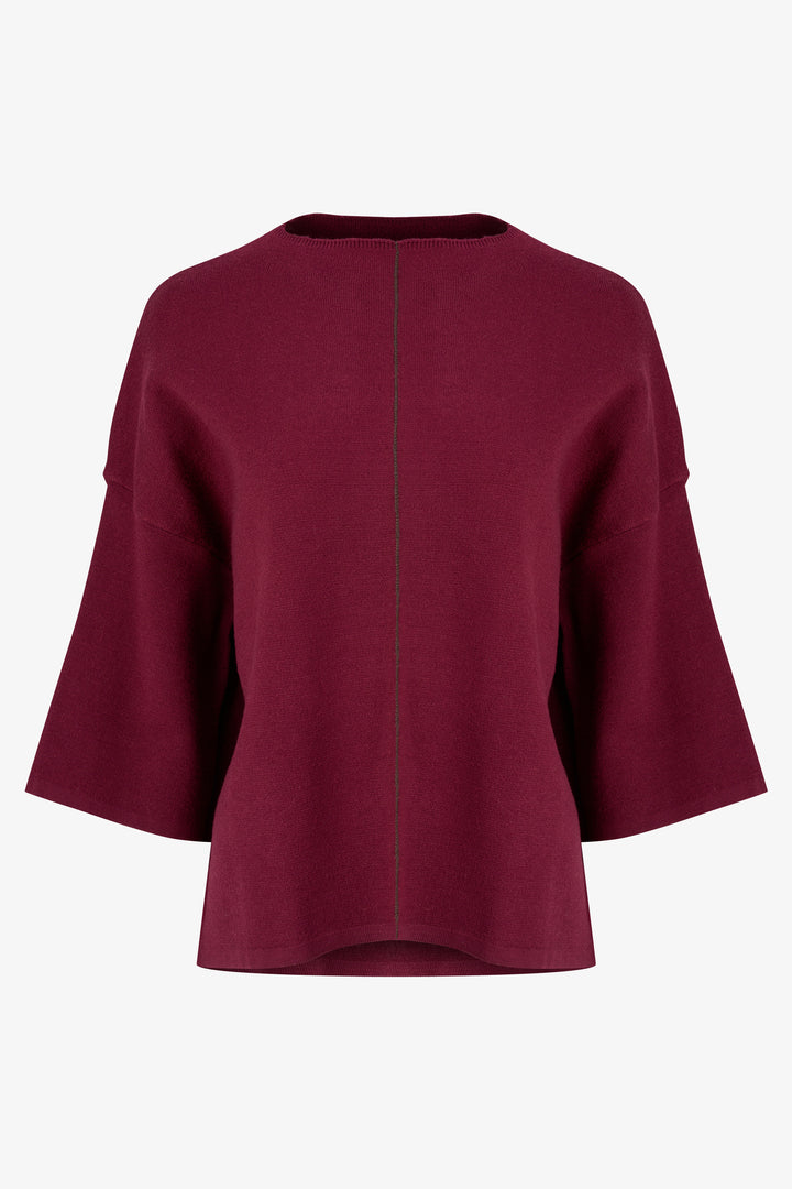 DOLMAN TOP WITH CONTRAST SEAM