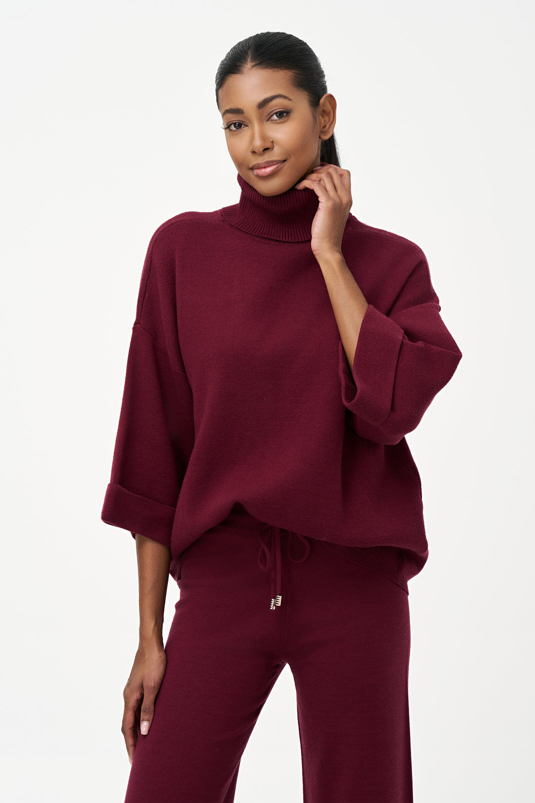 TURTLENECK DOLMAN SWEATER TOP