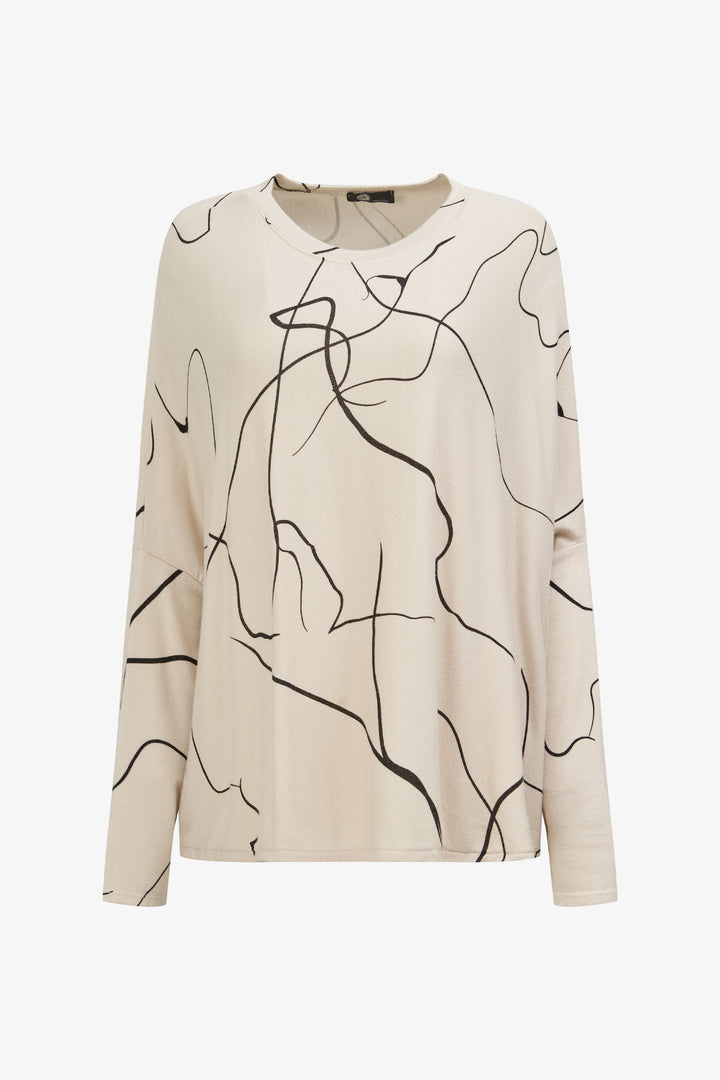 M Italy Fall 2025 
Embrace cozy comfort with this oversized dolman sweater, featuring dropped shoulders and a relaxed fit that drapes effortlessly. Crafted from soft knit fabric, it offers a wide crew neck for easy layering.