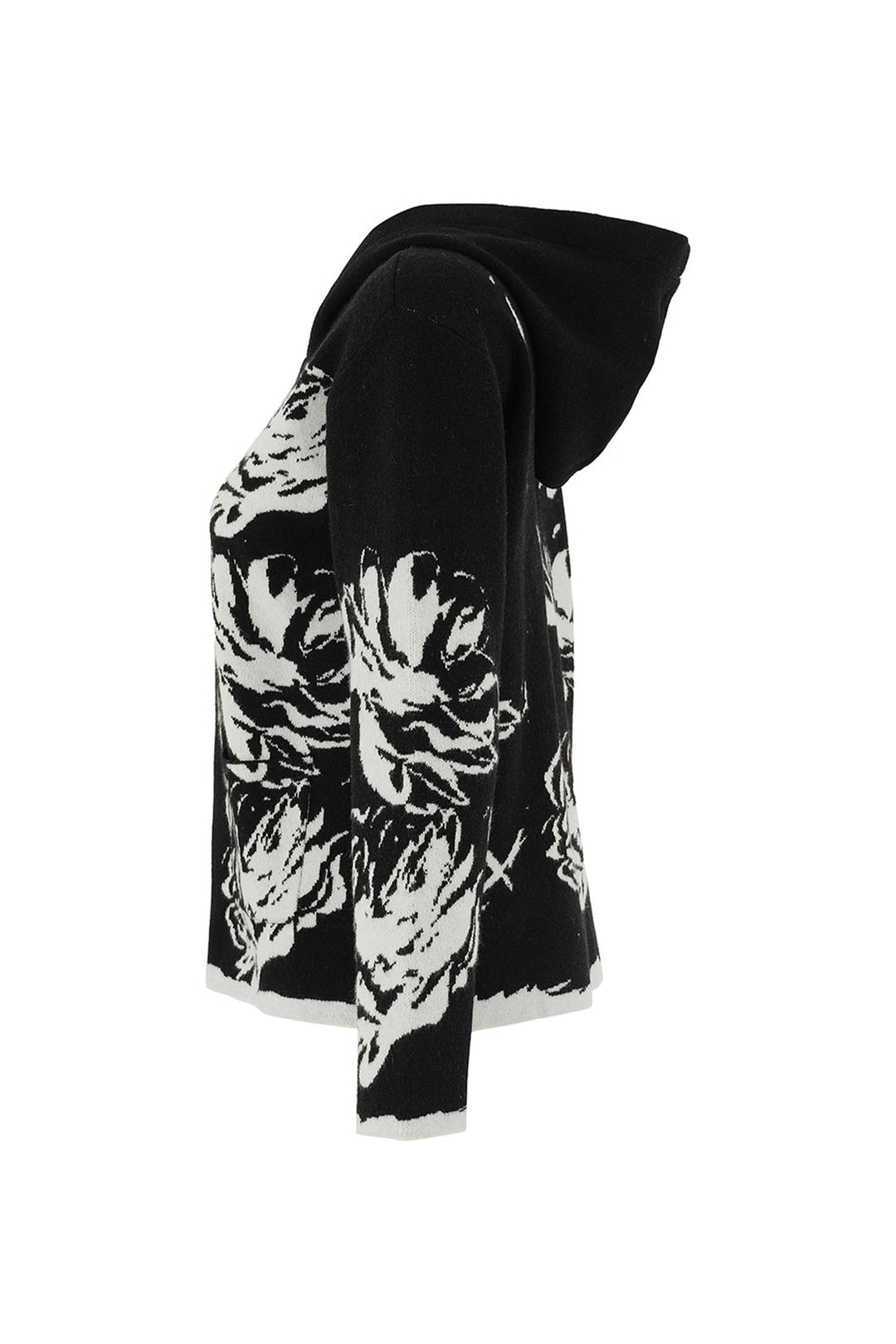 ROSE PRINT HOODIE JACKET