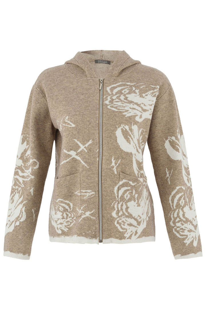ROSE PRINT HOODIE JACKET