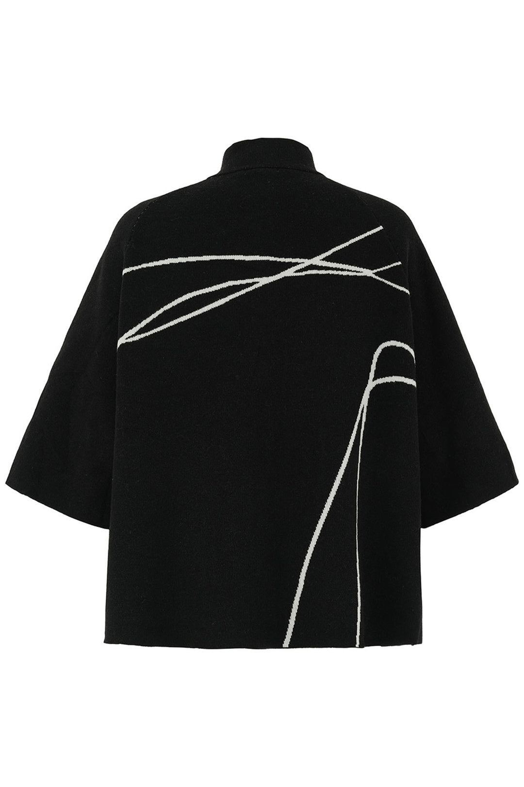 KNIT JACKET WITH LINES