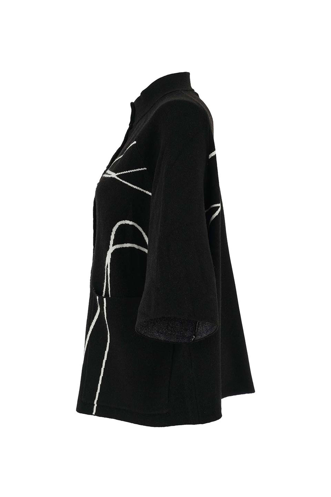 KNIT JACKET WITH LINES