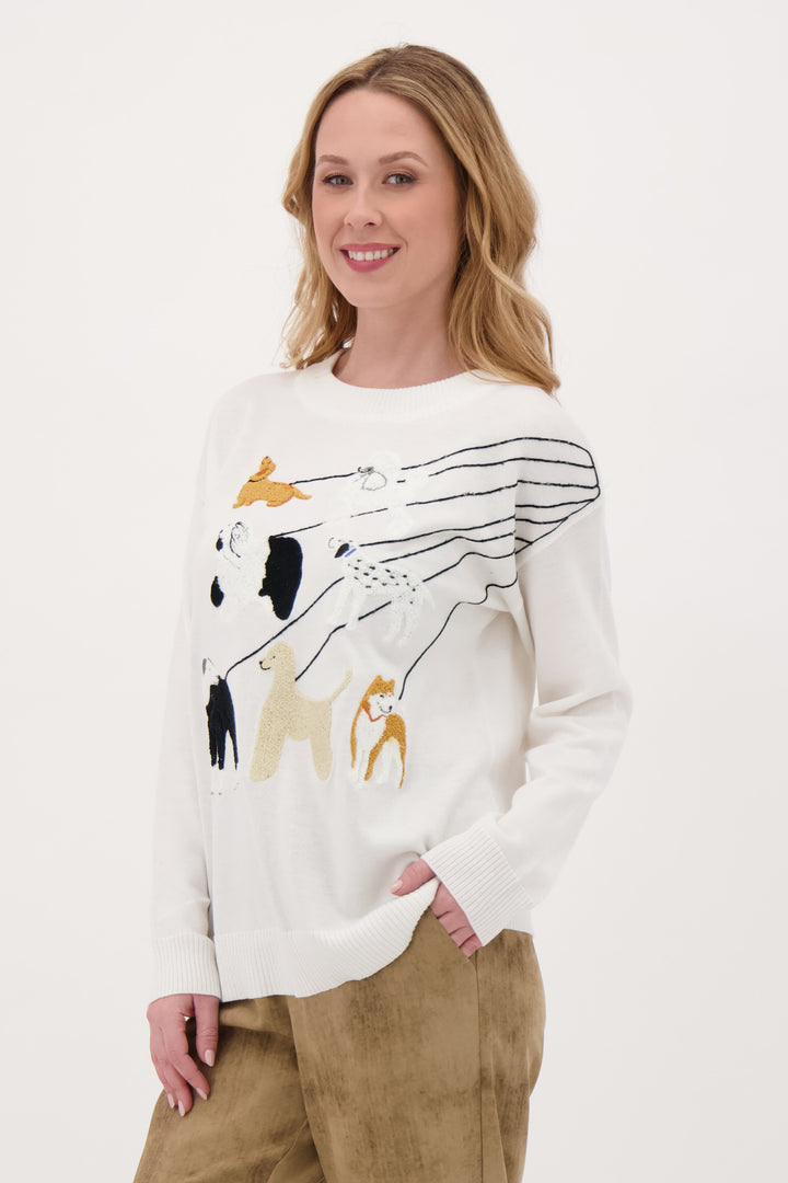 MULTI DOGS SWEATER TOP