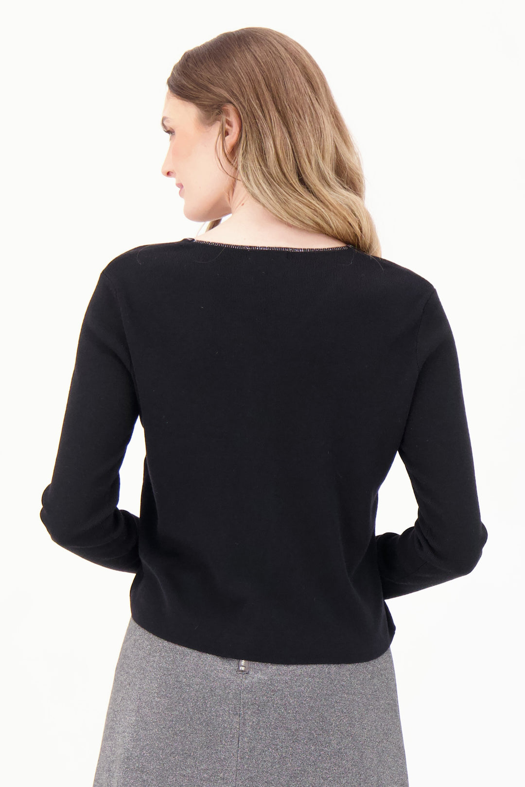 SEQUIN FRONT SWEATER