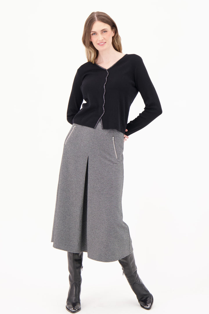 SEQUIN FRONT SWEATER