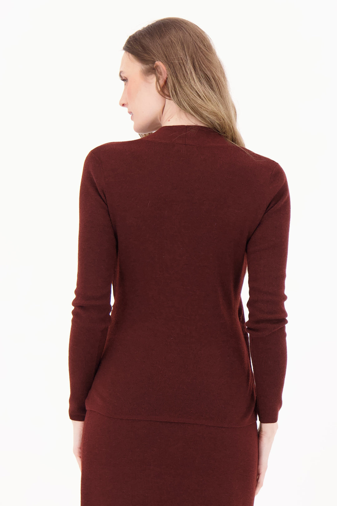 WRAP FRONT SWEATER TOP